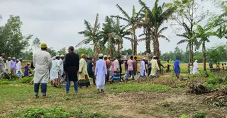 ১১ দিন পর দেশে এলো প্রবাসী শ্রমিকের মরদেহ, শেরপুরে দাফন সম্পন্ন